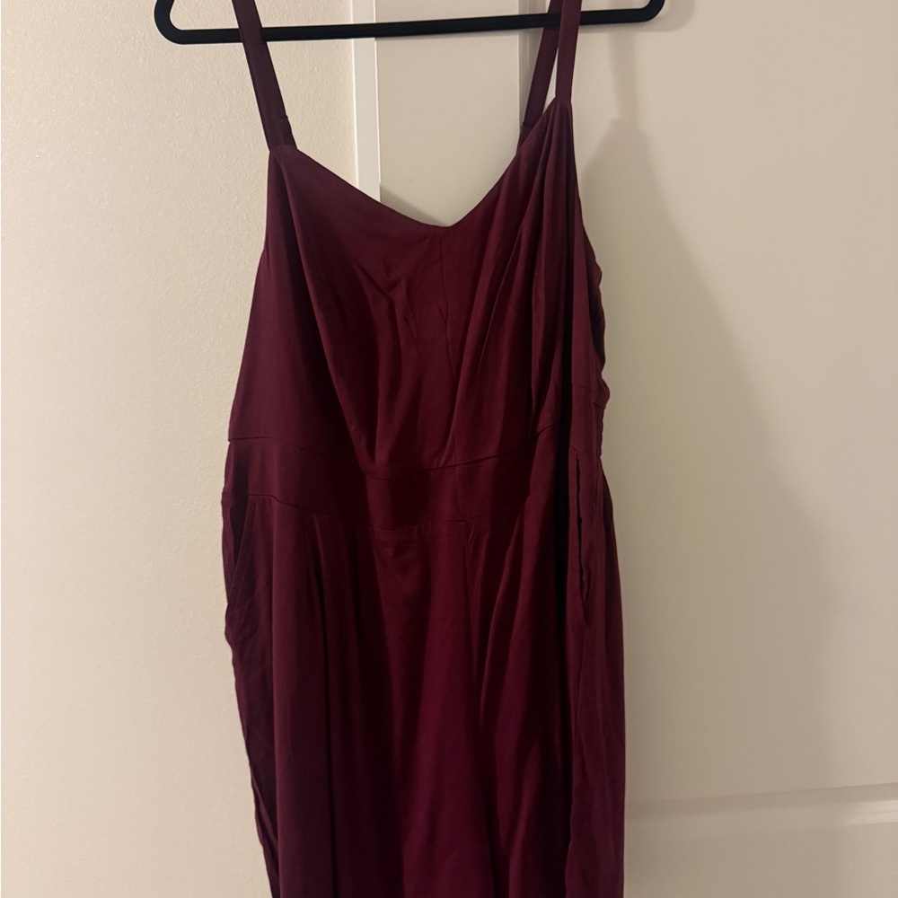Torrid Burgundy V-Neck Romper